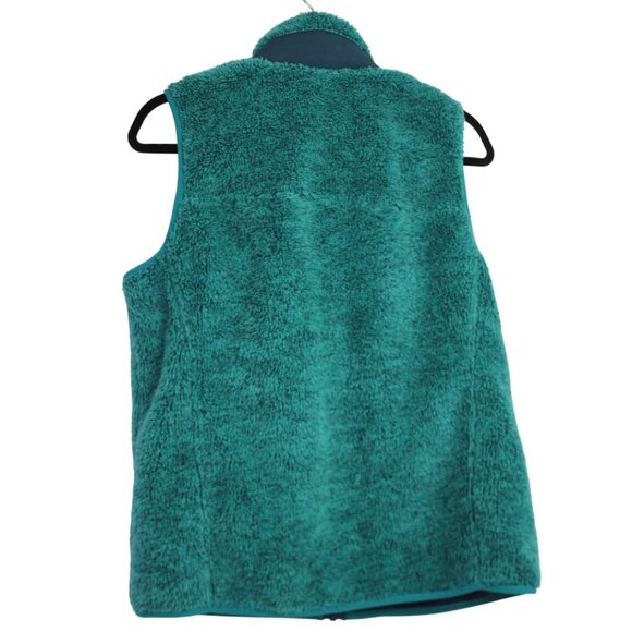 L.L. Bean Women's Turquoise Fleece Hi-Pile Vest Size Medium - Picture 4 of 6